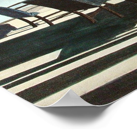 Hinterkopf-Kunst Poster (Ecke)