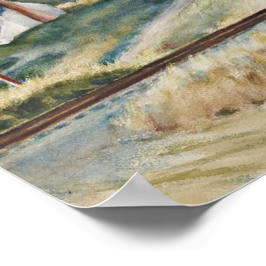 Hinterkopf-Kunst Poster (Ecke)