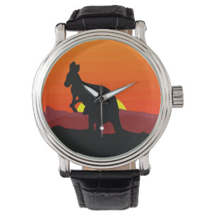 Hinterland-australischer Känguru am Armbanduhr