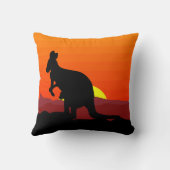 Hinterland-australischer Känguru am Kissen (Rückseite)