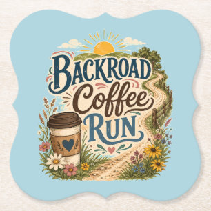 Hinterland-Coffee-Run Landvolk Sonnenaufgang Untersetzer