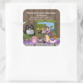 Hinterland Harmonie Quadratischer Aufkleber (Tasche)