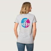 Hinterlass deine Spuren T-Shirt (Rückseite Vollansicht)