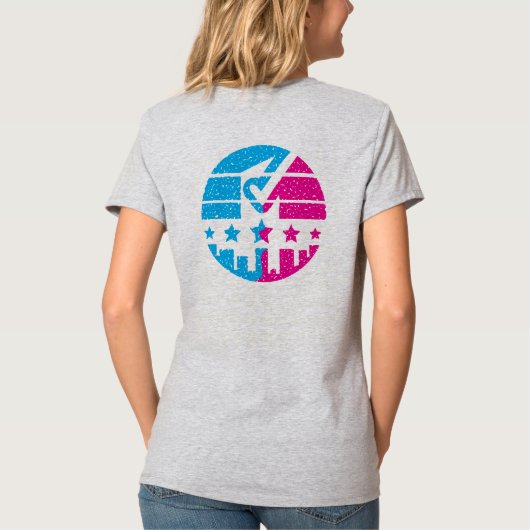 Hinterlass deine Spuren T-Shirt (Rückseite)
