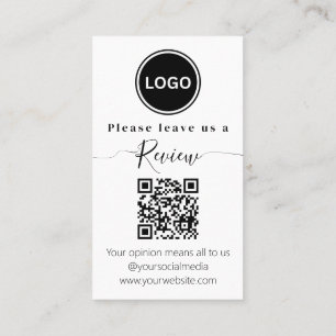 Hinterlassen Sie uns eine Bewertung   QR-Code Mode Visitenkarte