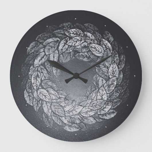 hinterlässt Abdrücke im Kreis Große Wanduhr (Vorderseite)