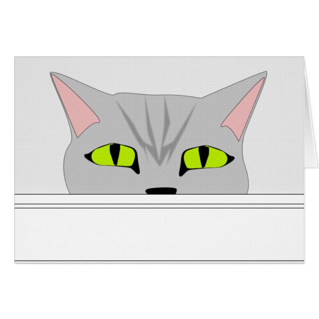 Hinterlistige Katze 2 (Vorderseite (Horizontal))