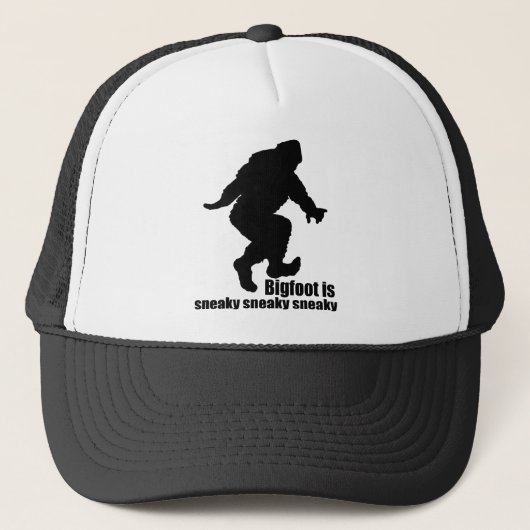 Hinterlistiges hinterlistiges Bigfoots Truckerkappe (Vorderseite)
