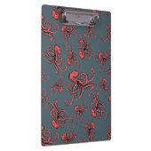 Hinterlistiges Kraken-Muster Klemmbrett (Rechts)