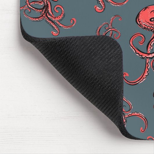 Hinterlistiges Kraken-Muster Mousepad (Ecke)