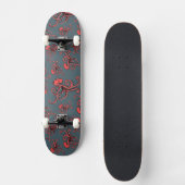 Hinterlistiges Kraken-Muster Skateboard (Vorderseite)