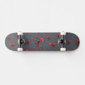 Hinterlistiges Kraken-Muster Skateboard (Horizontal)