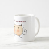 Hintern-Affe Kaffeetasse (VorderseiteRechts)