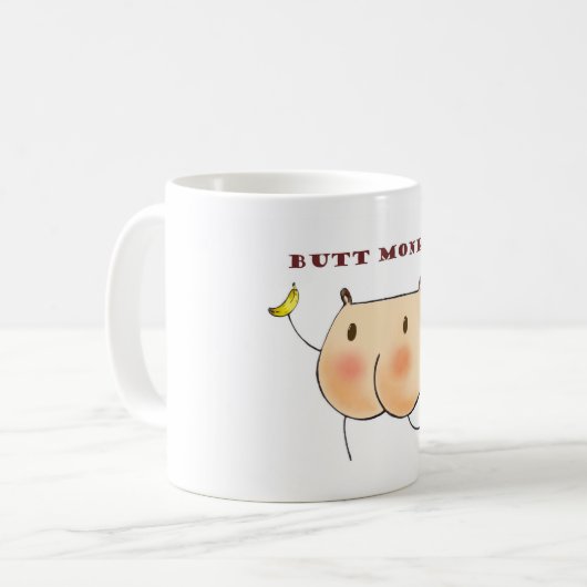 Hintern-Affe Kaffeetasse (Vorderseite Links)