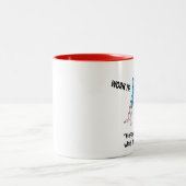 HINTERN BEAUTY-Happy Endings sind das, worum es ge Zweifarbige Tasse (Mittel)