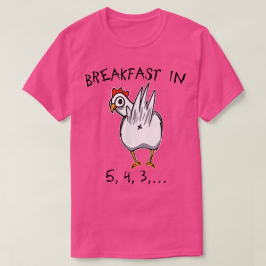 Hintern Chicken Funny Chicken T-Shirt (Design vorne)