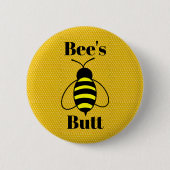 Hintern der Biene Button (Vorderseite)