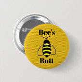 Hintern der Biene Button (Vorne & Hinten)