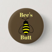 Hintern der Biene Button (Vorderseite)