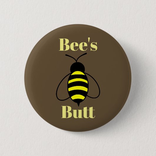 Hintern der Biene Button (Vorderseite)