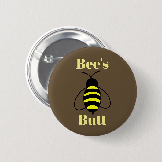 Hintern der Biene Button (Vorne & Hinten)