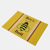 Hintern der Biene Doormat Fußmatte (Schrägansicht)