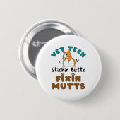 Hintern des Tierarztes und Fixin' Mutanten Button (Vorne & Hinten)