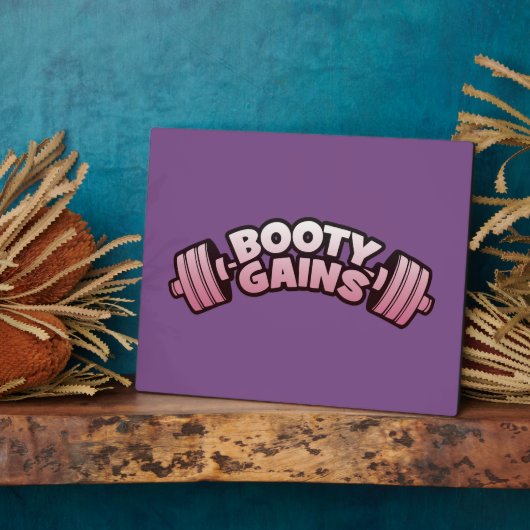 Hintern Gains - Frauenfreundliches Motivierend Tra Fotoplatte (Seite)