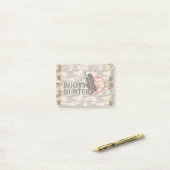 Hintern Hunter auf der Camouflage der Wüste Post-it Klebezettel (Auf Schreibtisch)