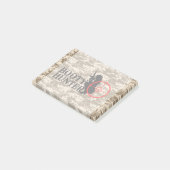 Hintern Hunter auf der Camouflage der Wüste Post-it Klebezettel (angewinkelt)