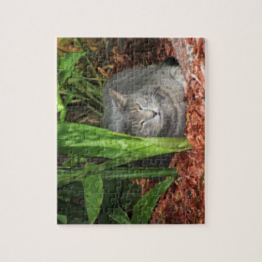 Hintern, ich schlafe Katze Puzzle (Vertikal)