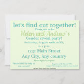 Hintern in Herzform Geschlecht offenes Party Einladung (Rückseite)