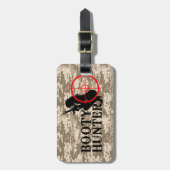 Hintern-Jäger auf Wüsten-Camouflage Gepäckanhänger (Vorderseite vertikal)