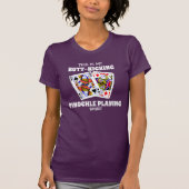 Hintern Kicking Pinochle Playing T - Shirt (Vorderseite)