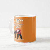 Hintern knackt Angelegenheits-Tasse Kaffeetasse (Vorderseite Links)