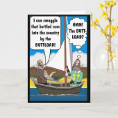 HINTERN LADE JOKE. KARTE (Gelbe Blume)