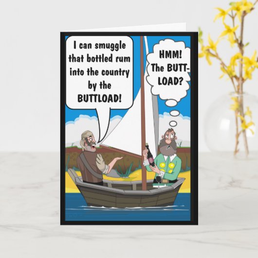 HINTERN LADE JOKE. KARTE (Gelbe Blume)