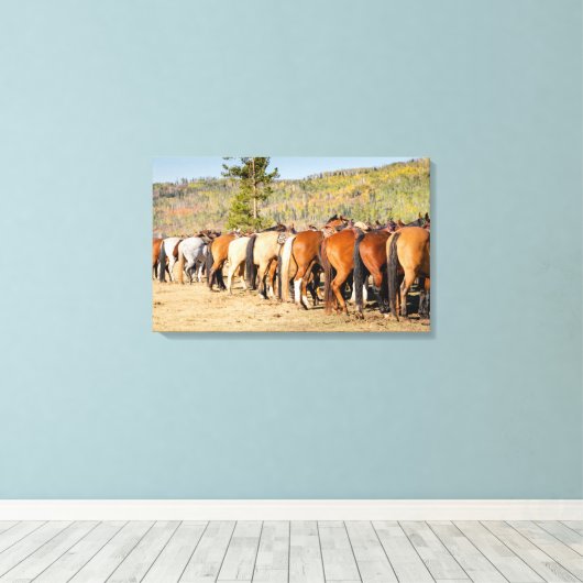 Hintern Leinwanddruck (Insitu (Holzboden))