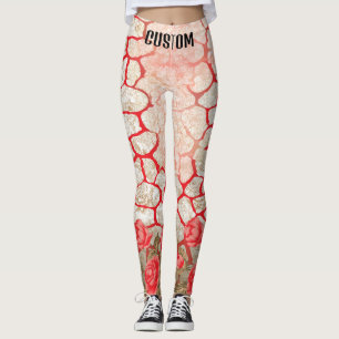 Hintern-Lifting & Animal Print Leggings   Fett