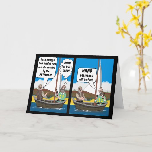 HINTERN LOAD JOKE KARTE (Gelbe Blume)