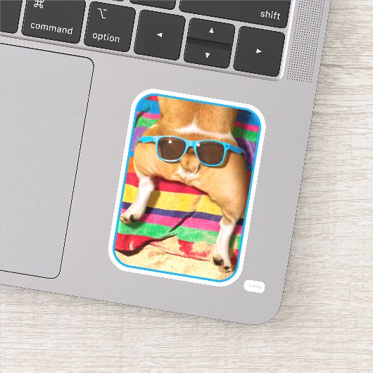 Hintern mit Sonnenbrille Aufkleber (Detail)