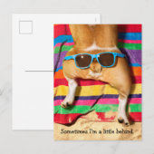 Hintern mit Sonnenbrille Einladungspostkarte (Vorne/Hinten)