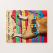 Hintern mit Sonnenbrille Puzzle (Horizontal)