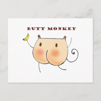 Hintern Monkey Postkarte
