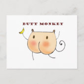 Hintern Monkey Postkarte (Vorderseite)