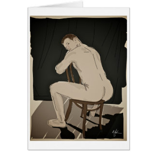 Hintern Naked Grußkarte