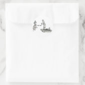 Hintern-Out-Aufkleber Runder Aufkleber (Tasche)