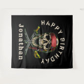 Hintern Pirate Skull Ghost Background Wandteppich (Vorderseite (Horizontal))