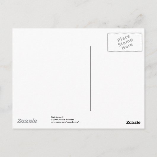 Hintern Postkarte (Rückseite)