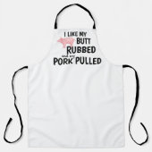 Hintern Rub und gepulstes Schweinefleisch Schürze (Vorderseite)